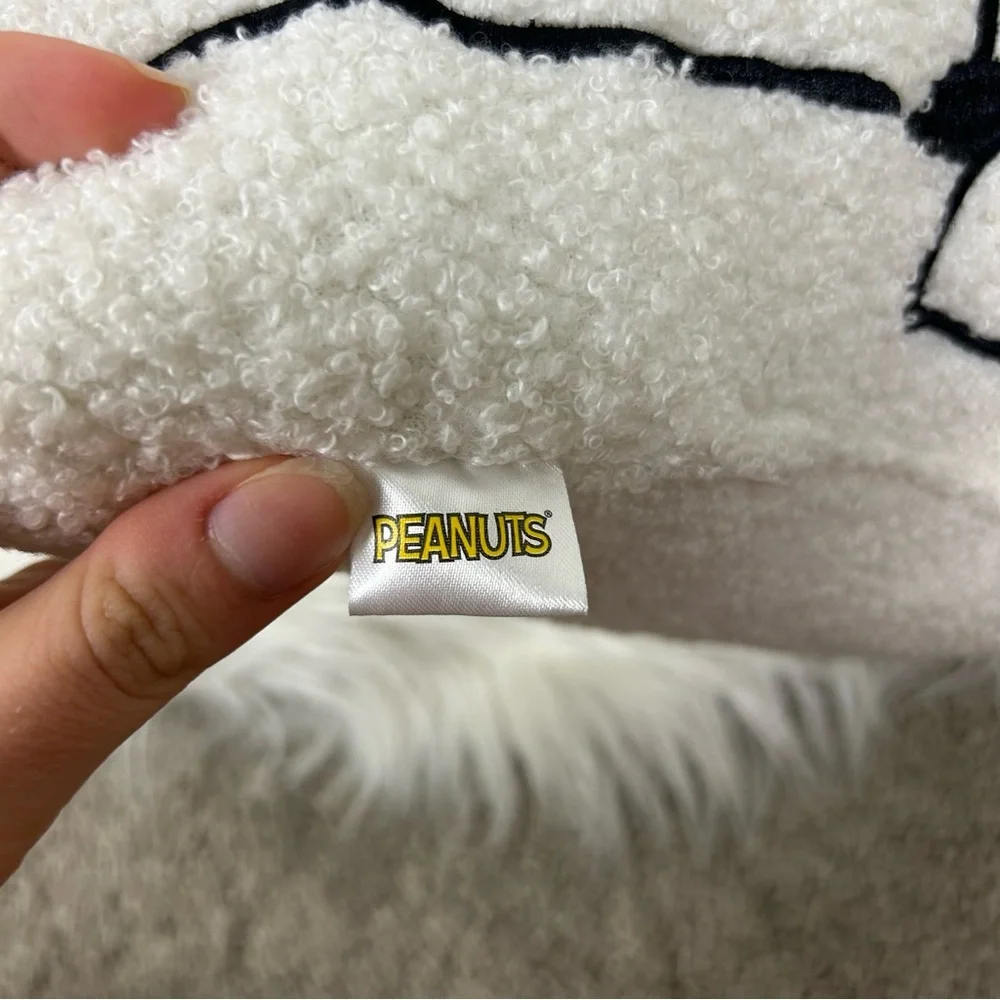 Peanuts Snoopy Easter Egg Sherpa Boucle Throw Pillow